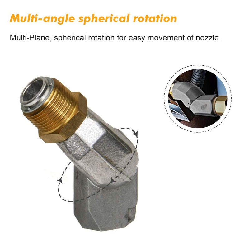 Apeixoto 1 Inch Fuel Swivel with Male and Female Plane Fuel Swivel Conector 25.4mm 360 Roating Multi Plane - Image 4